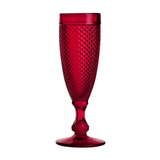 Bicos - Champagne Flutes (Set of 4) - Red