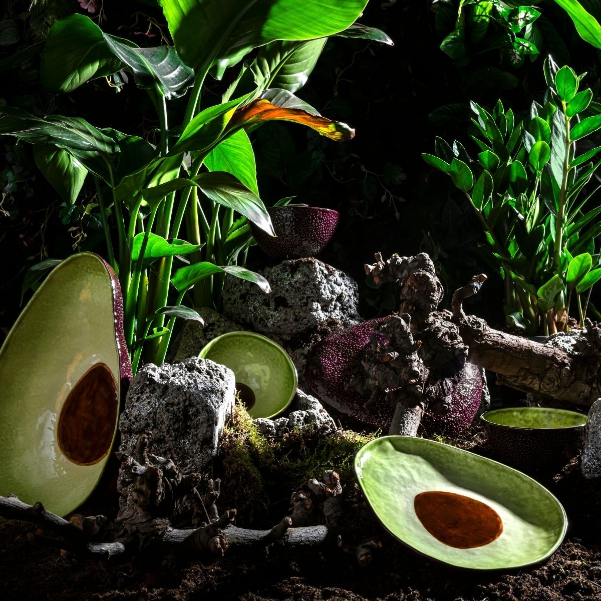 Tropical Fruit Avocado Salad Bowl