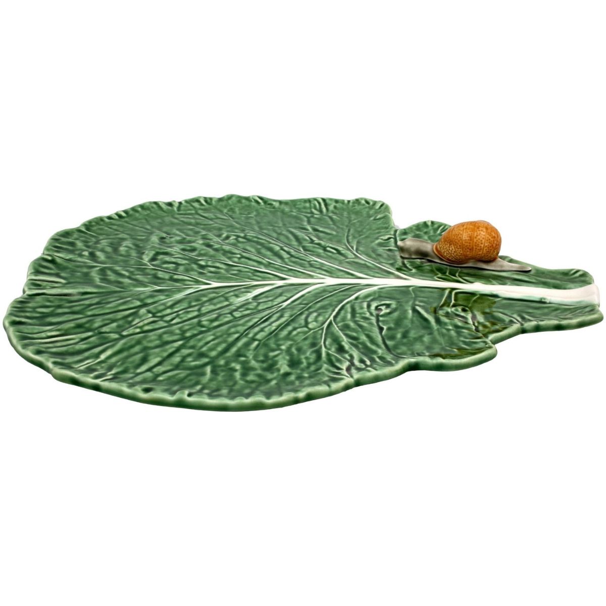 Cabbage Leaf With Snail
